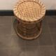 Vintage wicker tamtam stool