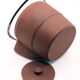 Cast iron chocolate teapot from Japan wabi sabi and its stainless steel filter