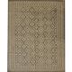 Tapis Kilim kaki-brun, laine afghane tissée à plat, tapis tribal géométrique fait main