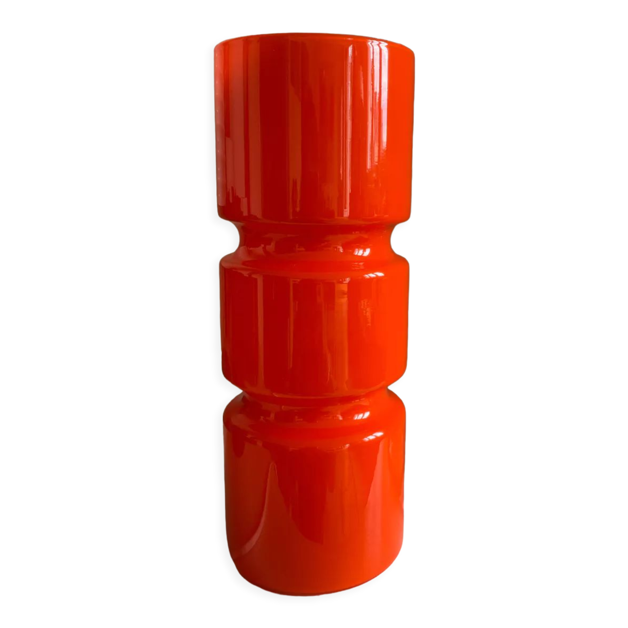 Fitz lamp in orange glass Vintage Habitat