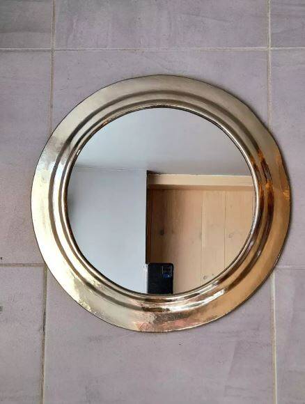 Metal mirror, 39x39 cm, 1970.