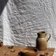 Small spoon, round kitchen utensil in teak L16 D2