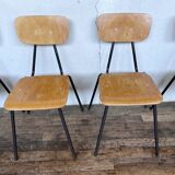 Series of 6 vintage chairs