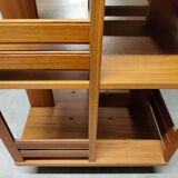 Vintage Scandinavian rotating bookcase