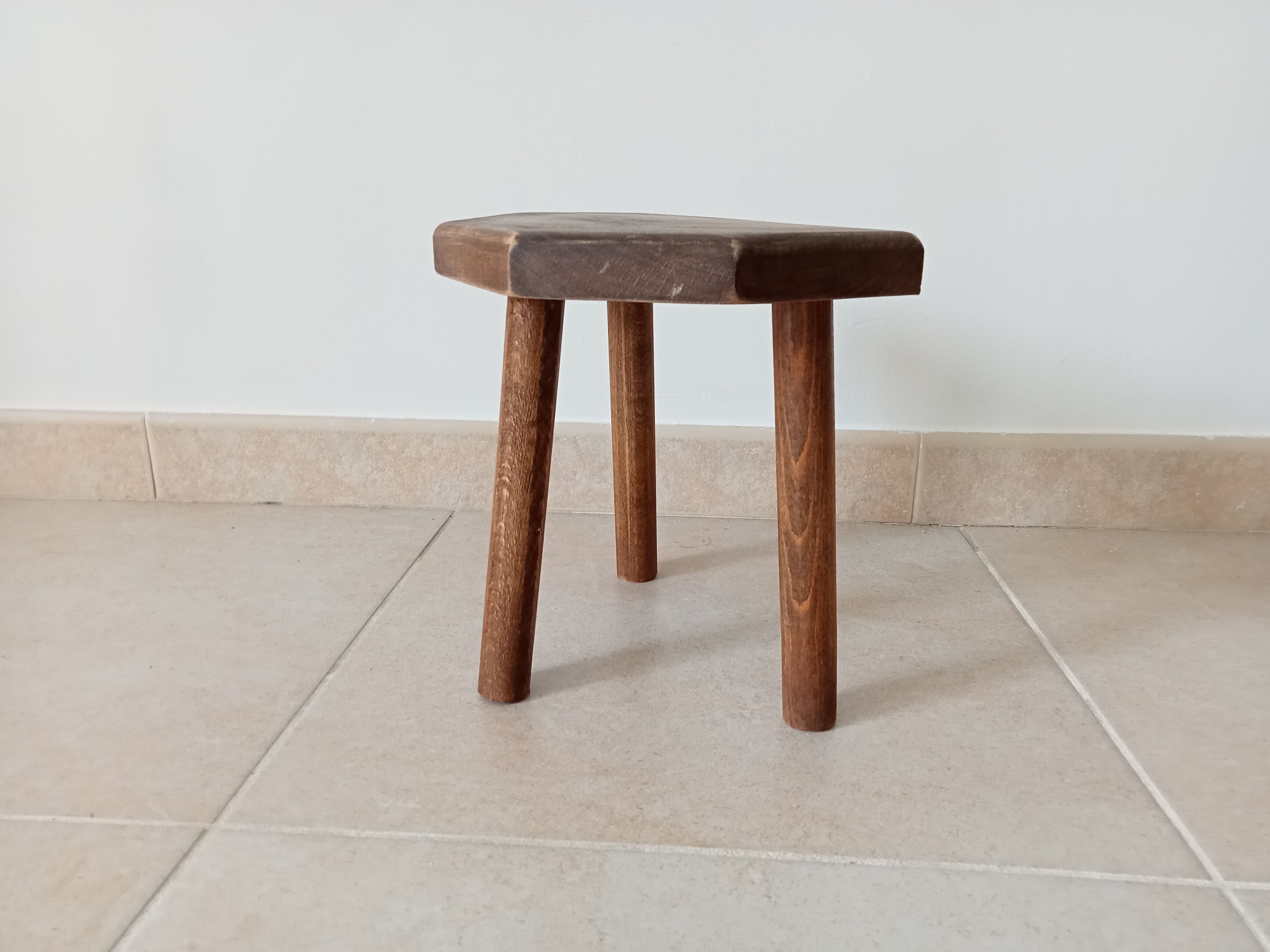 Vintage tripod stool by cowherd
