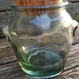 Thick glass jar