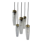 Lustre cascade 5 feux vintage