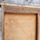 Antique roller shutter cabinet Paris oak wall cupboard