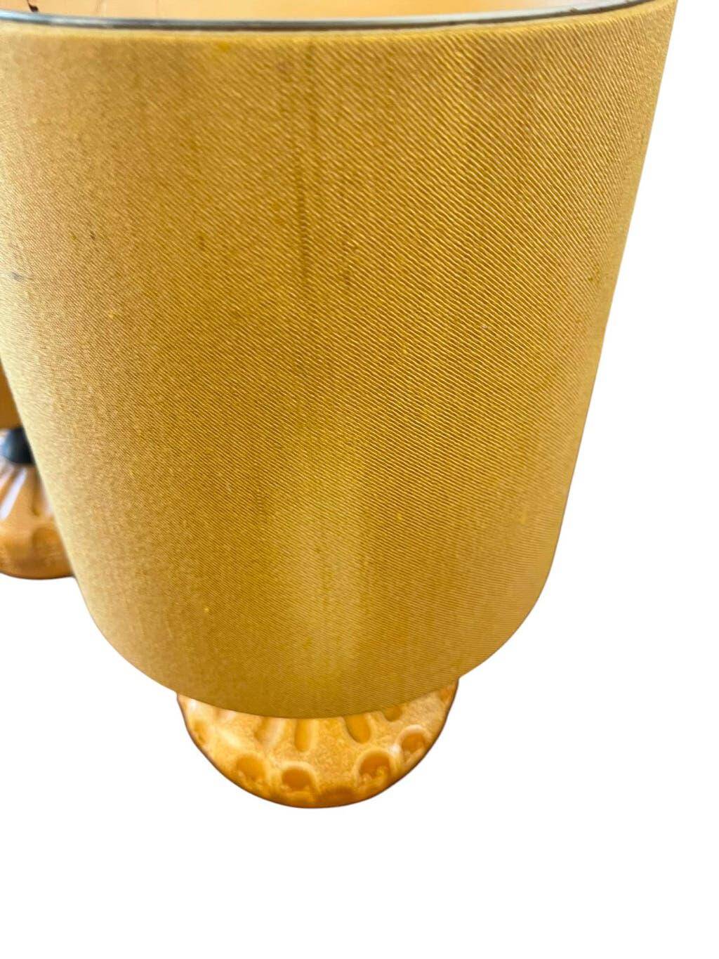 Set of 2 vintage ceramic table lamps / floor lamps
