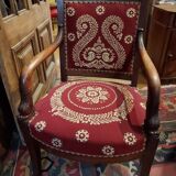 Empire style armchair in mahogany