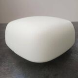 Old vintage square opaline ceiling/wall light 1960/70