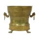Old Brass Flower Pot Jardinière Mécap Belgium