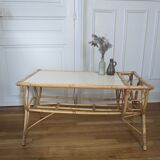Rattan coffee table