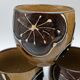 Tea set japan asia glazed stoneware decoration flower wicker handle