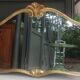 Old large golden mirror