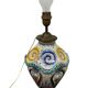 Vintage table lamp in Italian ceramic / Faience lamp
