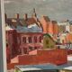 Swedish Oil on Panel“Landscape” by Bertil Lundqvist , Vintage & Framed