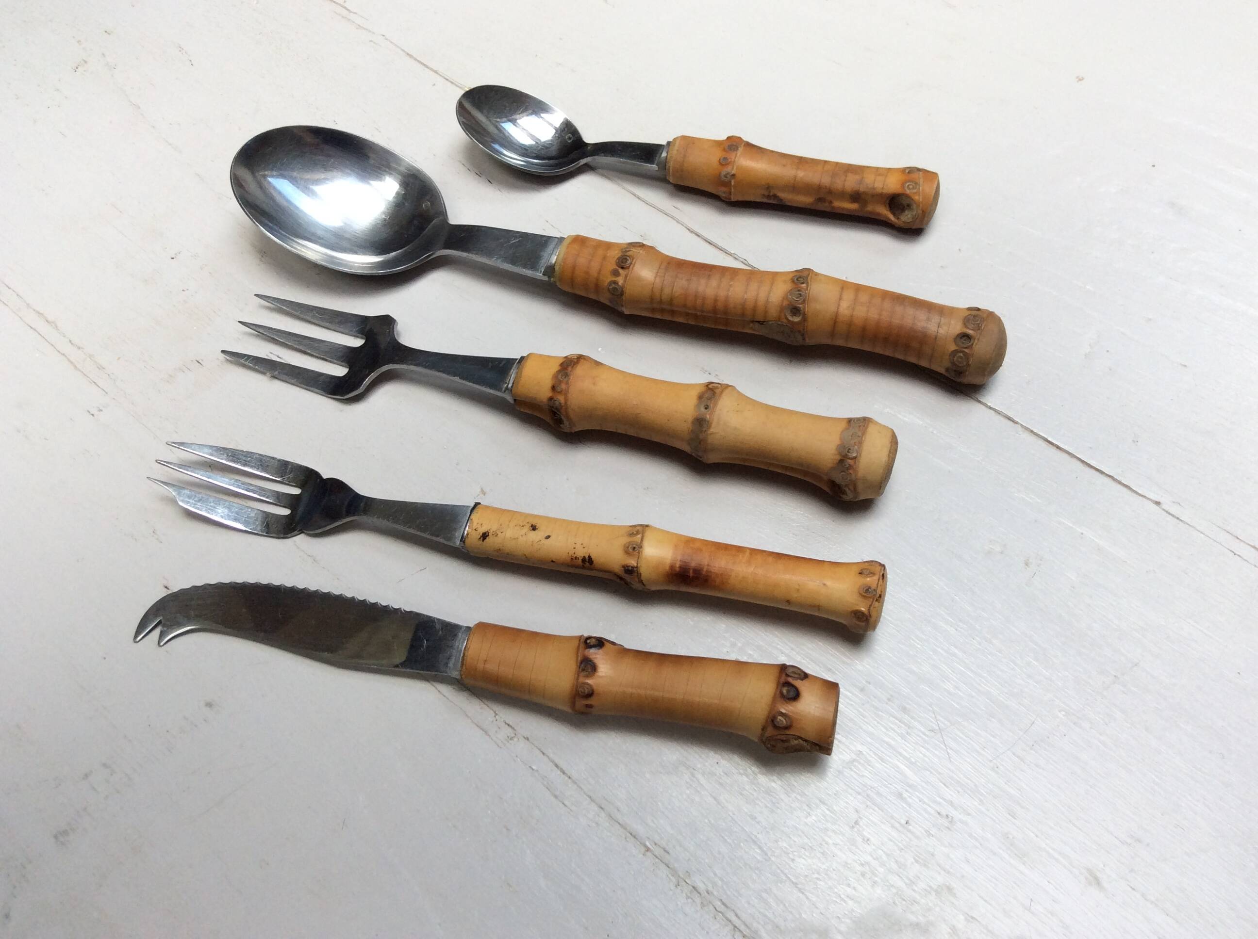 Bamboo cutlery set