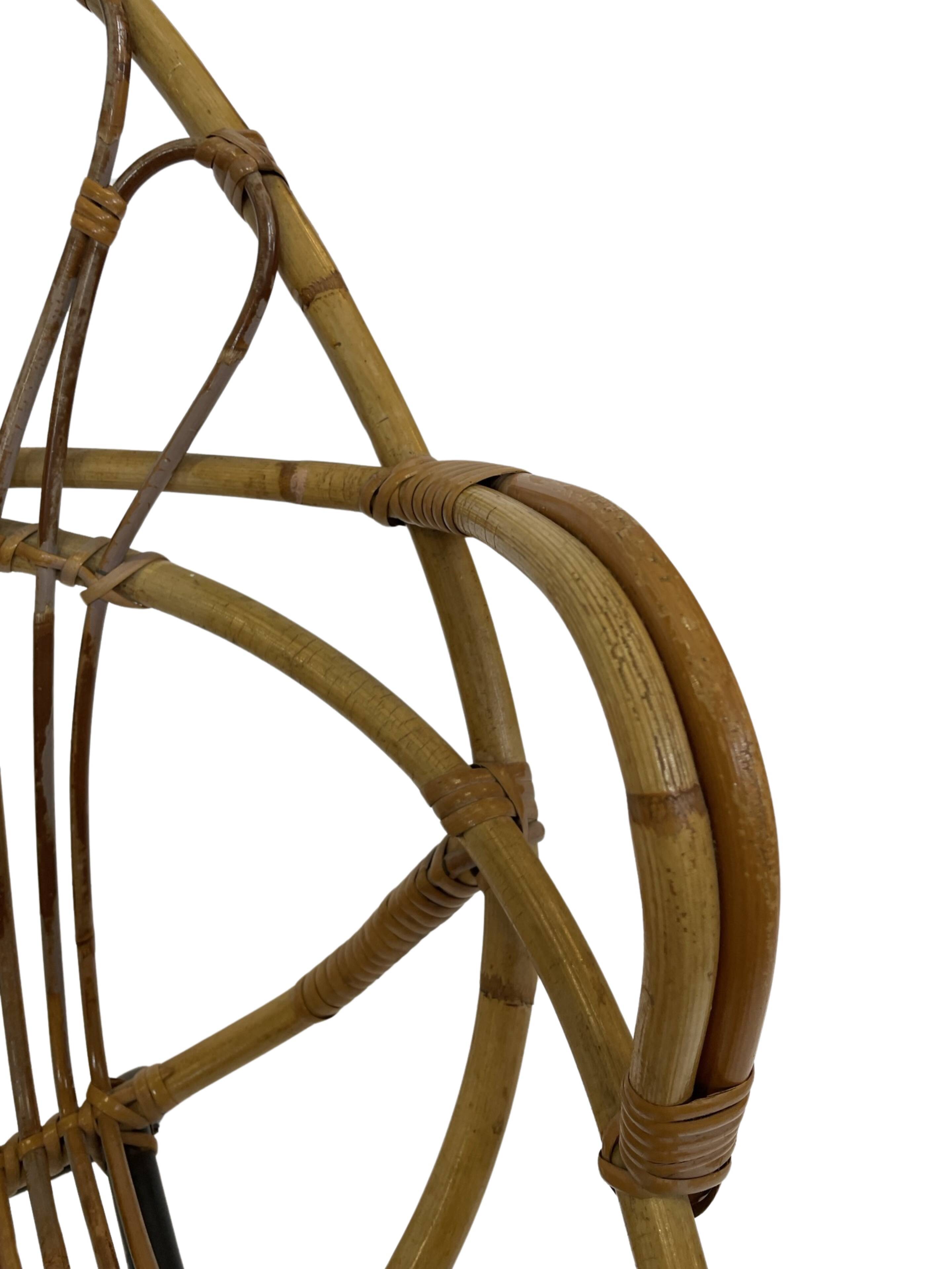 Rattan chair by Dirk van Sliedregt Rohe Noordwolde 1960 in the Netherlands