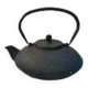 Japanese black cast iron teapot