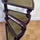 Escalier de bibliothèque de style victorien en acajou vers 1900