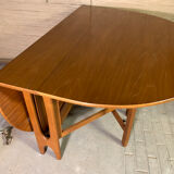Teak flap table Scandinavian style