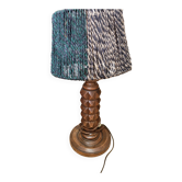Lampe de table  en bois sculpté style Charles Dudoyout