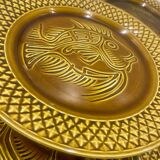 10 fish plates Digoin Sarreguemines