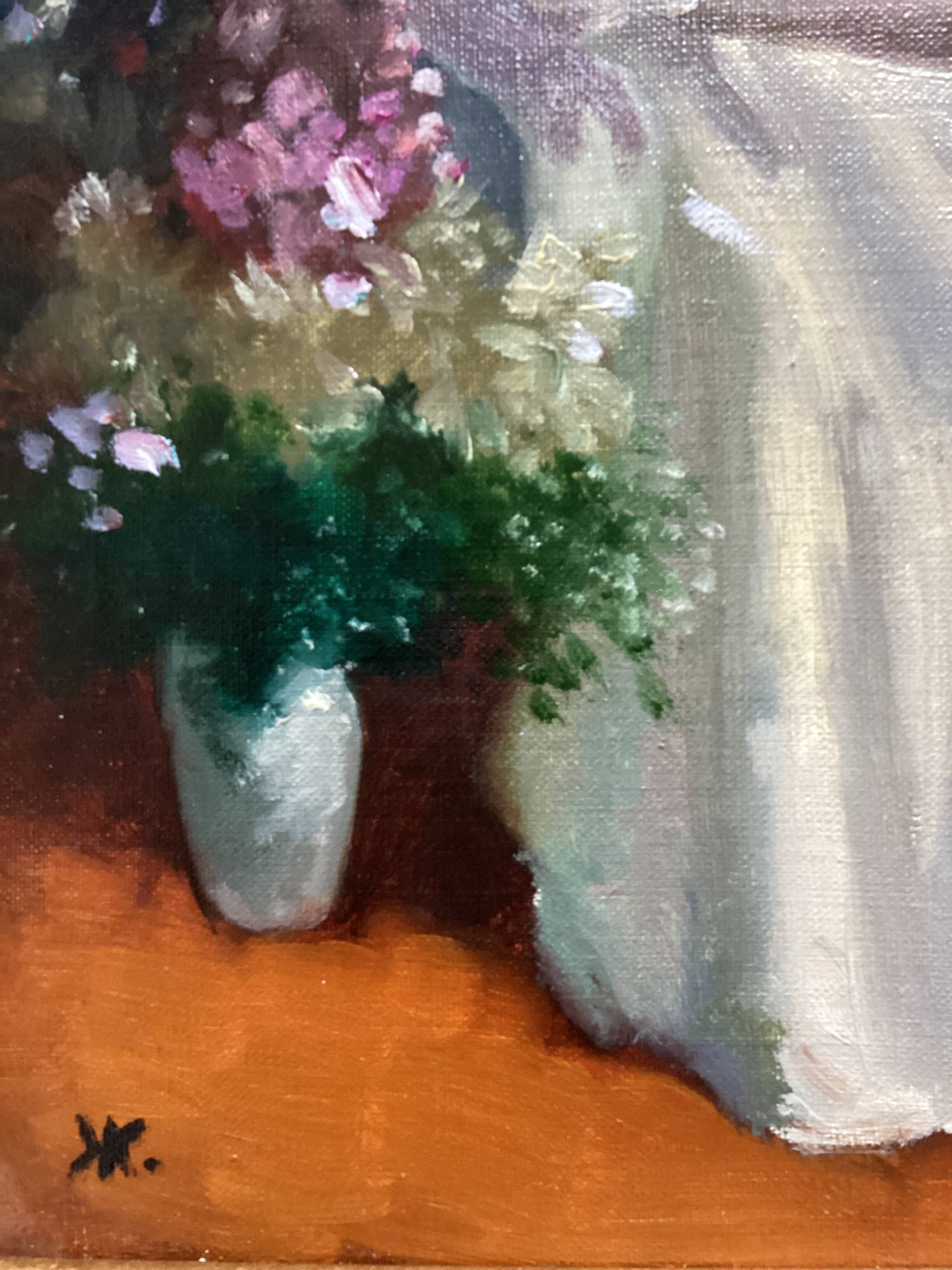 Signed painting Oil on canvas dimensions: height -55cm- width -47 cm-