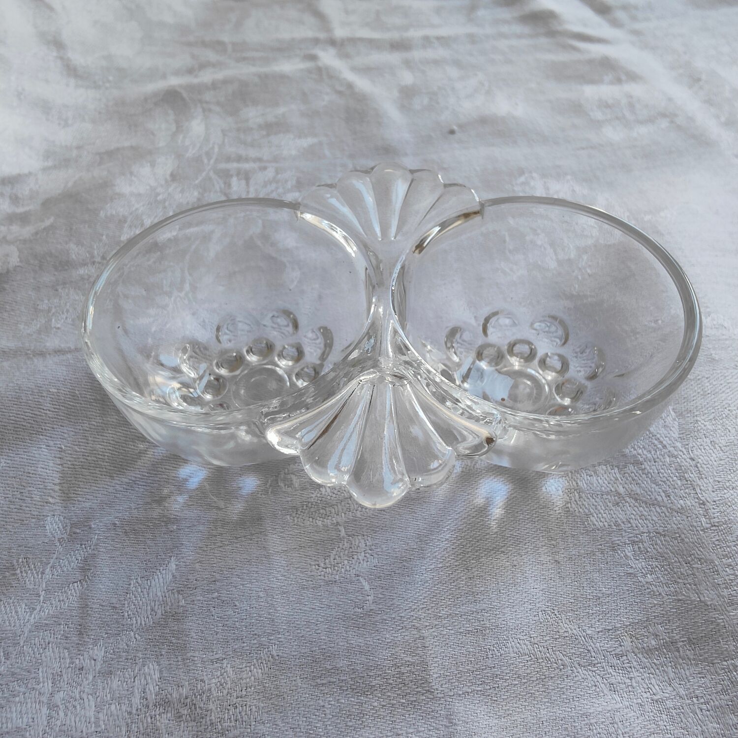 Vintage Glass Salt and Pepper Shakers