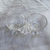 Salière poivrière vintage en verre