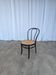 Mid-Century Thonet Style Dining Chair / Black Bentwood & Cane Seat Vintage