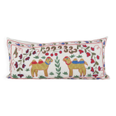 Vintage embroidered cushion cover 46x97 cm