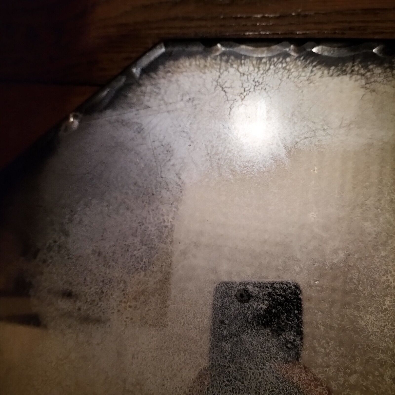 Bevelled antique mirror