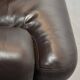 Comfortable Durlet Lounge Chairs in Chocolate Brown Leather, Set of Two 70s