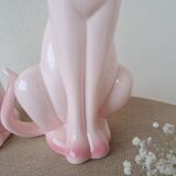 Vintage ceramic cat statue