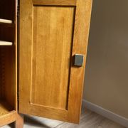Artisanal buffet in solid oak, traditional assembly.