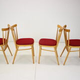 Set of four dining chairs/Tatra Pravenec, 1970's.