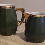 Empire green bistro water carafe and milk jug