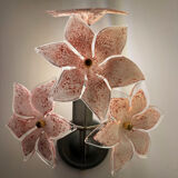 Murano floral wall lights from the 1970s