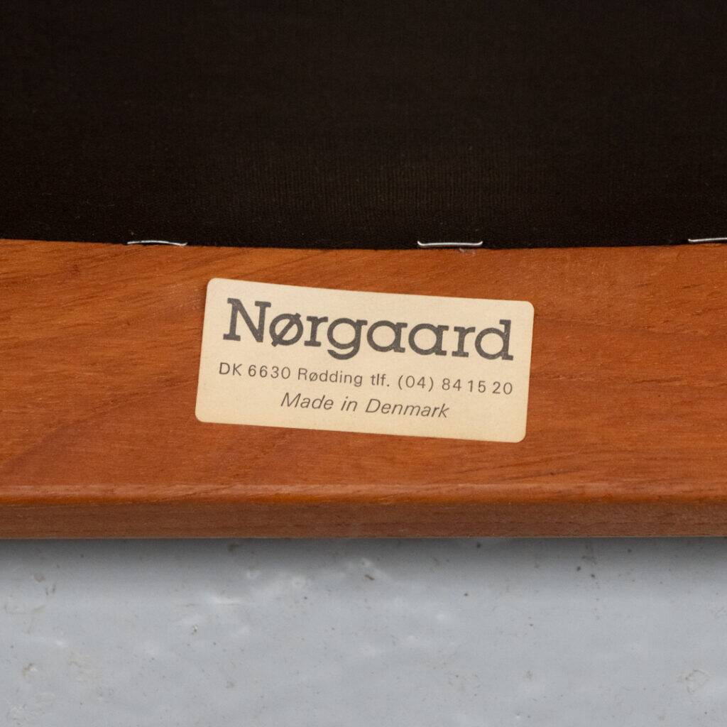 Danish dining chairs set by Johannes Nørgaard 1960s