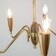 Chandelier made In Teak & Brass From 1960s