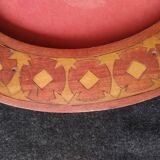 Frame art nouveau wood painted décor 16 cm x 11 cm