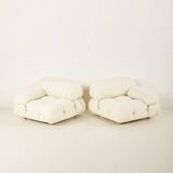 Camaleonda Sofa by Mario Bellini renovated in linen upholstery