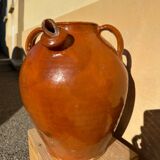 Gargoulette en terre cuite vernissée artisanat ancien ardéchois 1800