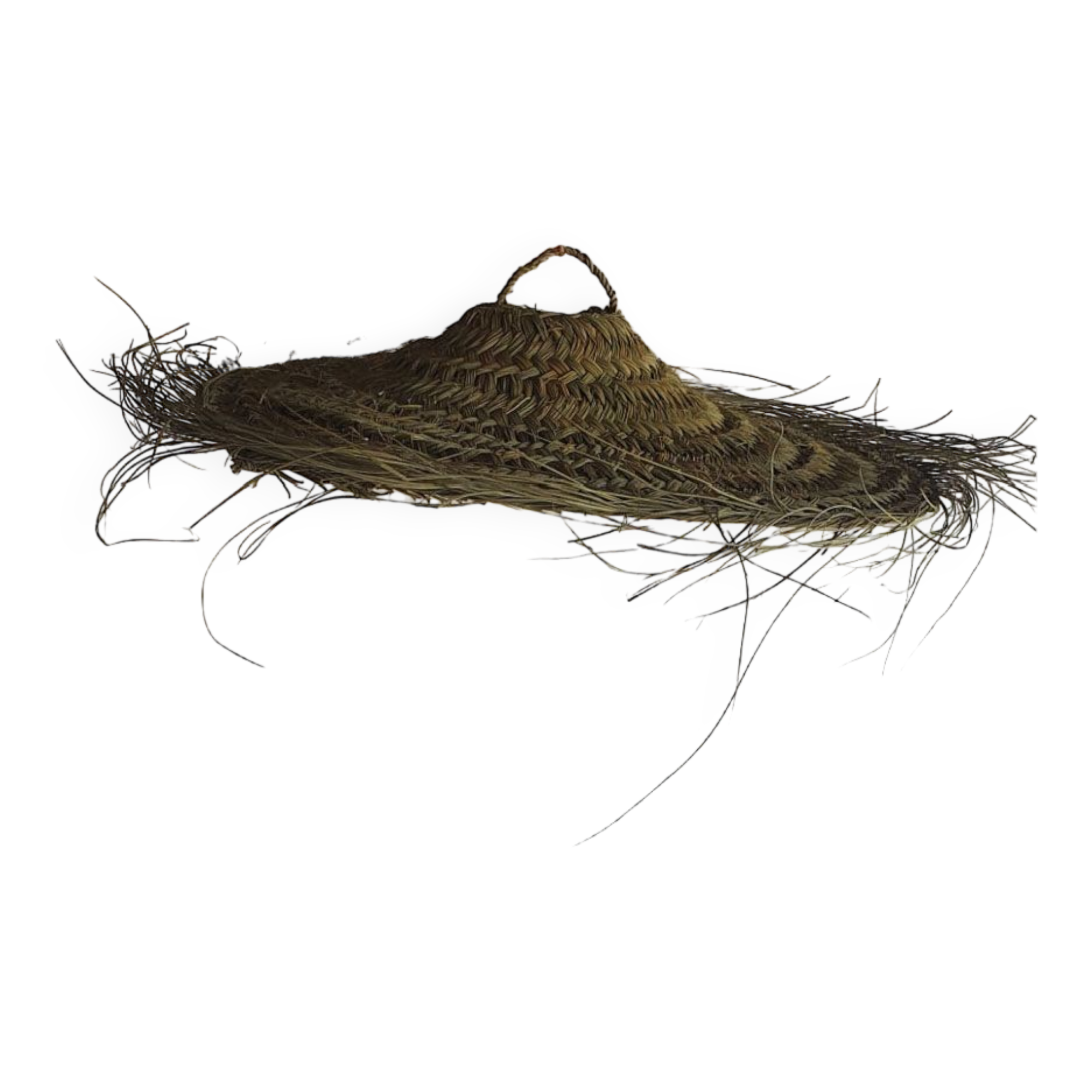 Doum pendant lamp in natural esparto