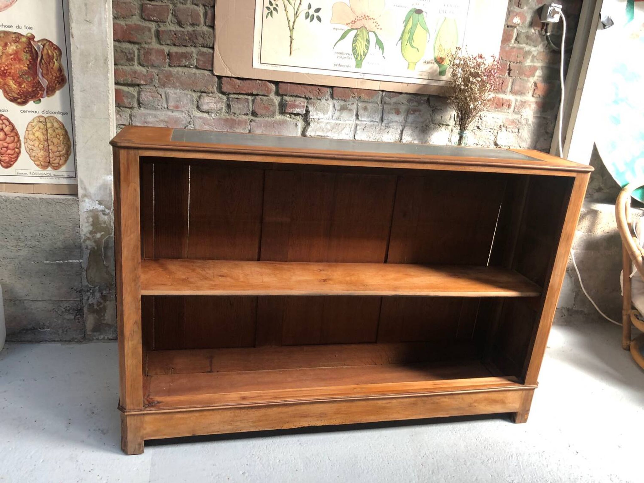 Old small counter and its elm dresser