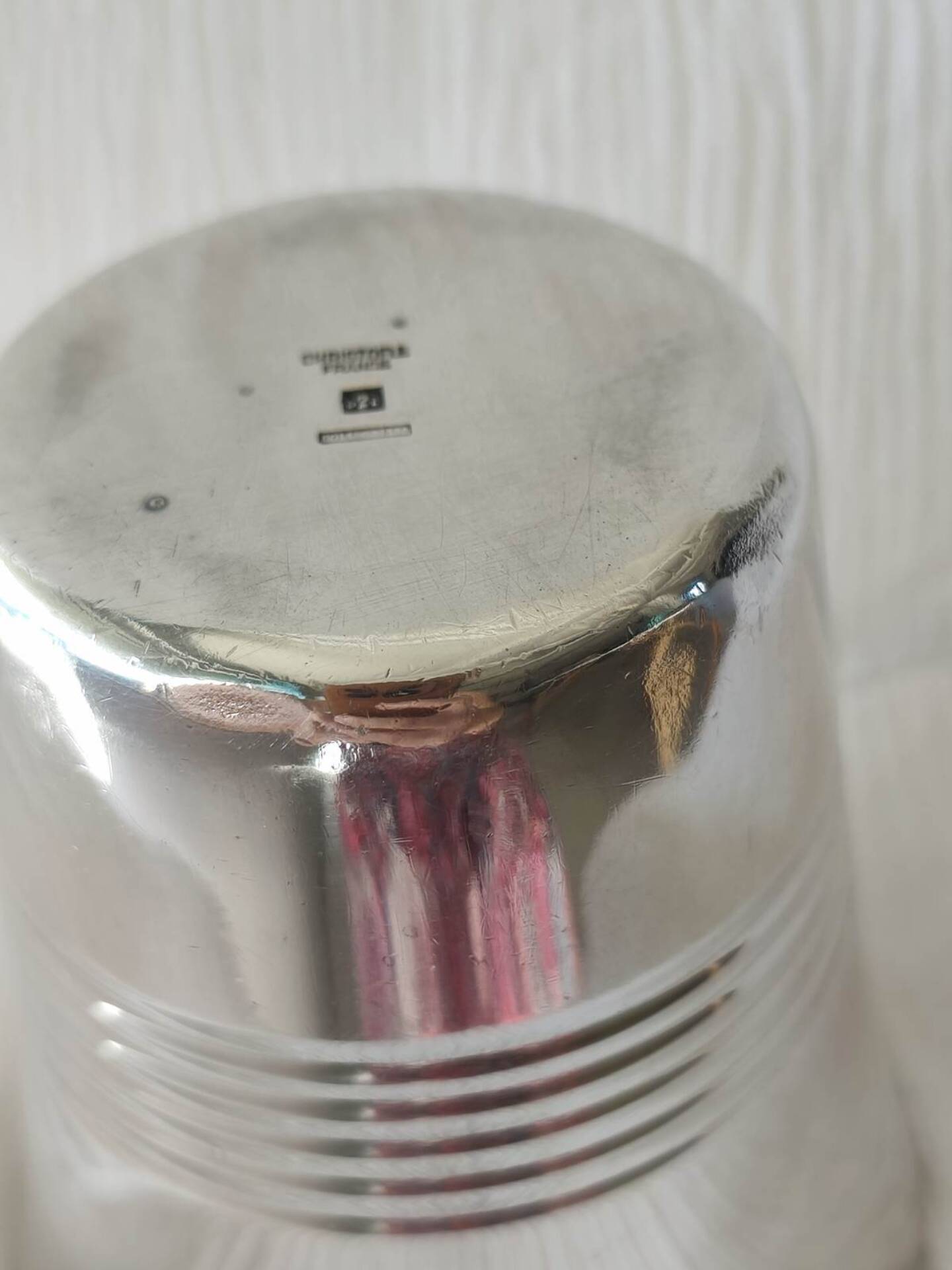 Tumbler / Goblet from the famous house of Christophe in silver-plated metal.