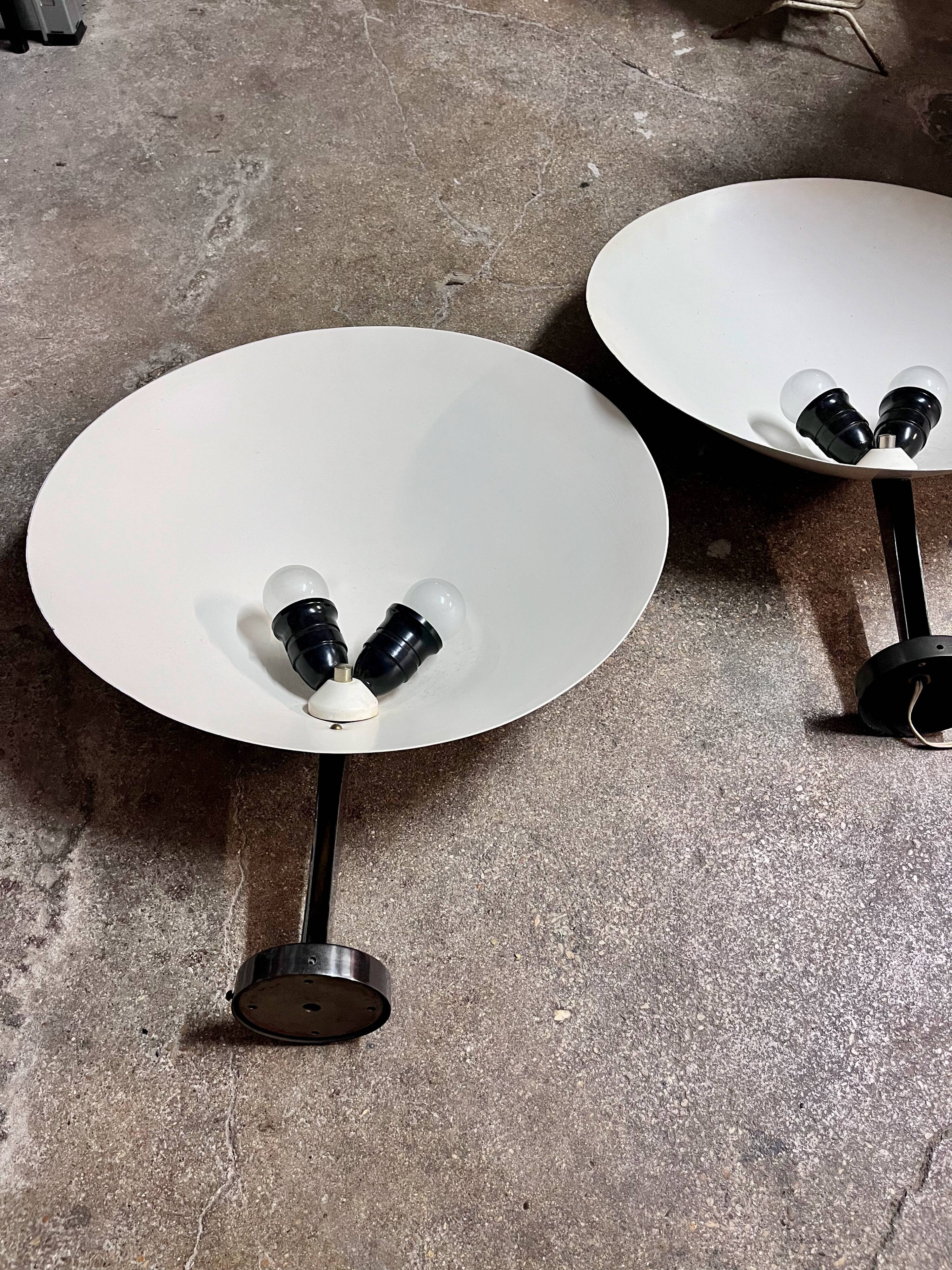 Pair of wall lamps by Guiseppe Ostuni, O-luce Edition, 1950s