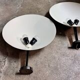 Pair of wall lamps by Guiseppe Ostuni, O-luce Edition, 1950s